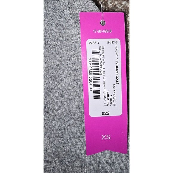 Ambrielle Gray Ribbed Racerback Tank Top XS Sleepwear - Picture 5 of 7